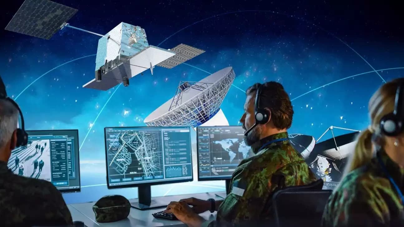 Représentation du programme SAR spatial souverain français Désir.
